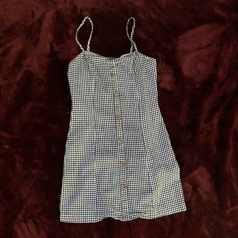 KENDALL AND KYLIE PLAID CAMI BODYCON MINI DRESS